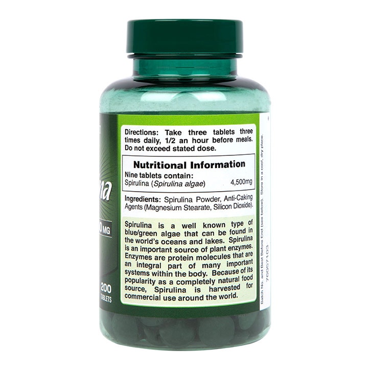 Holland & Barrett Spirulina 200 Tablets 500mg